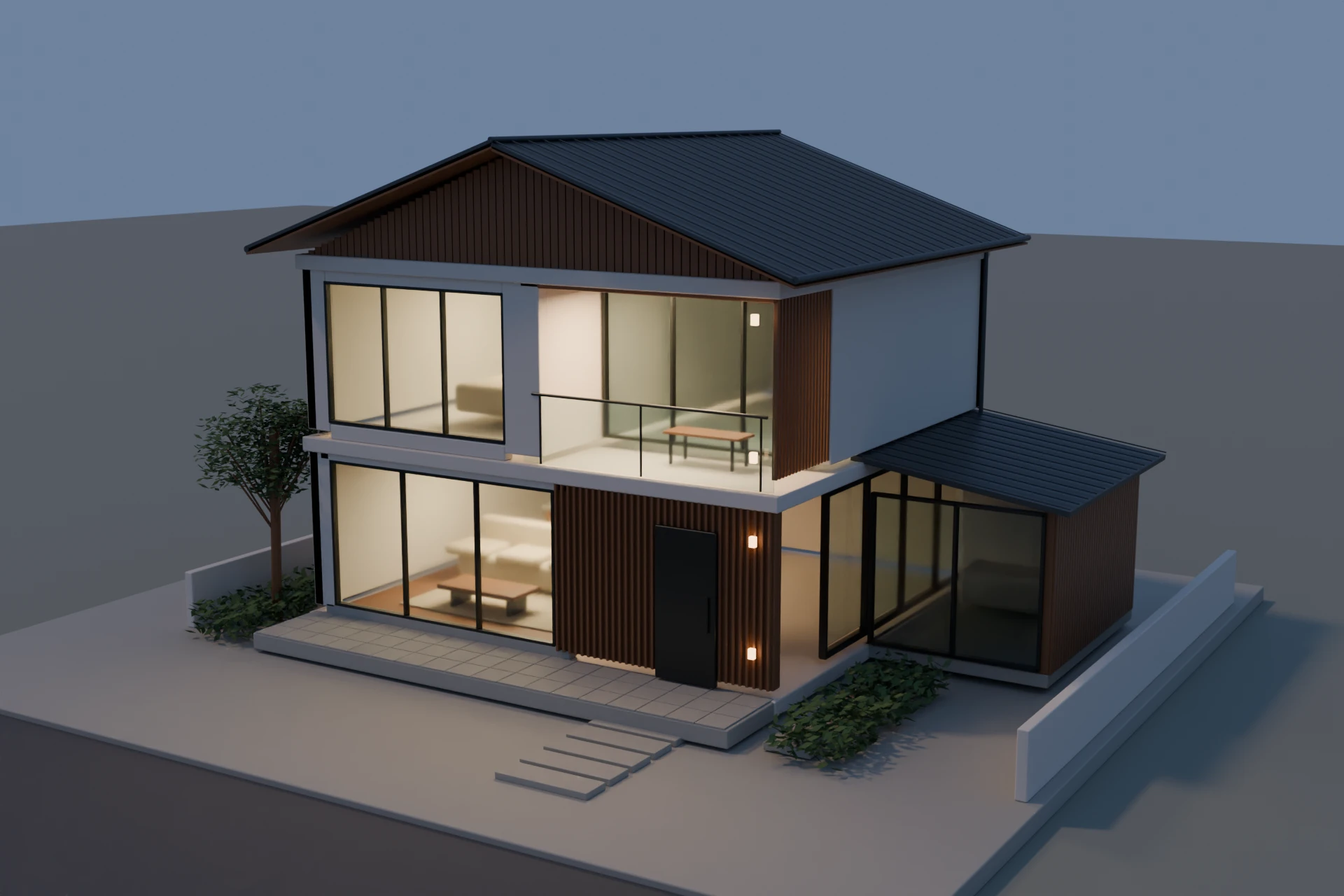 光と暮らしを考える住宅CGの自主制作